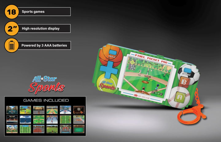 Pro All Star Sports Pixel Pocket Portable Game