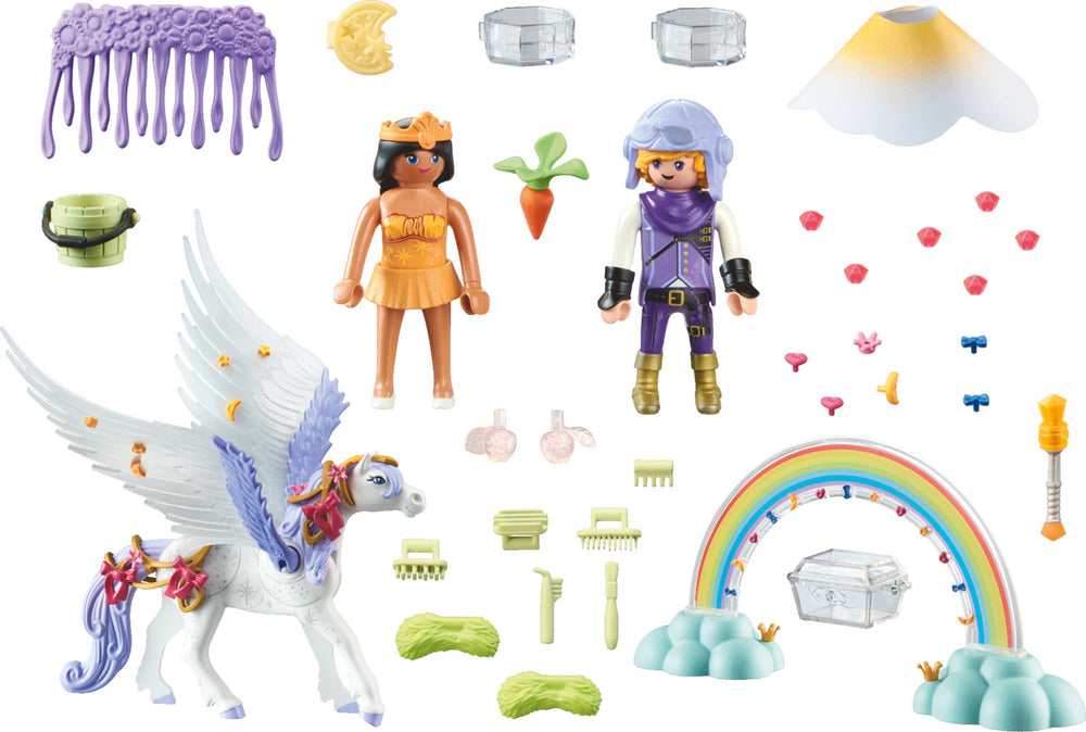 Playmobil Pegasus with Rainbow in the Clouds