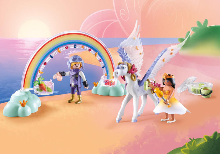 Playmobil Pegasus with Rainbow in the Clouds