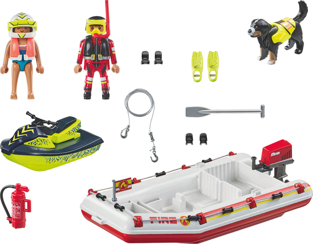 Playmobil Fireboat with Water Scooter