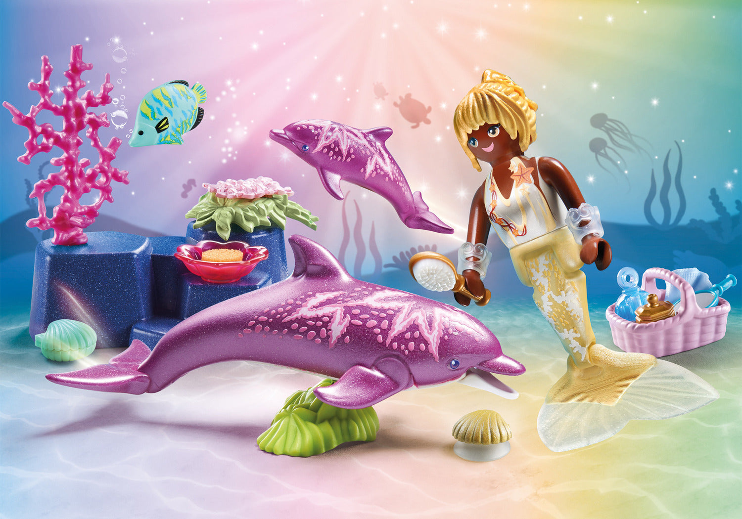 Mermaid With Dolphins – Stevenson's Toys & Games