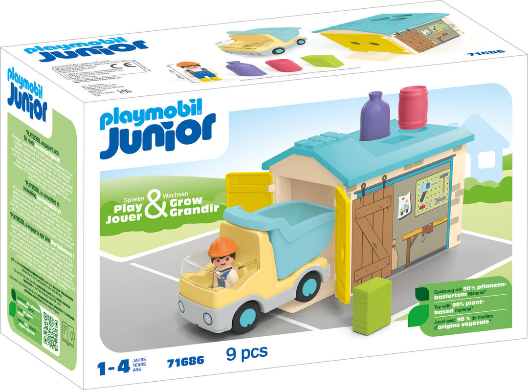 Playmobil Junior: Construction Truck with Garage