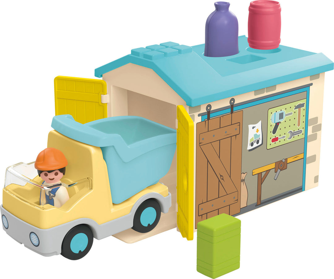 Playmobil Junior: Construction Truck with Garage