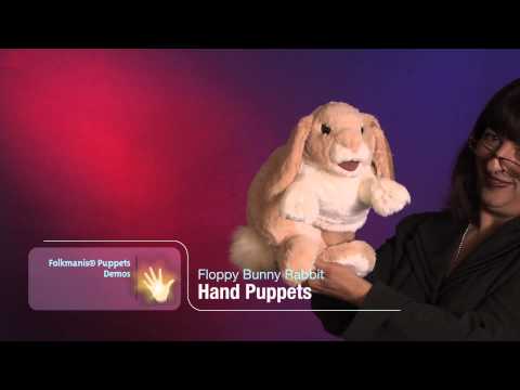 Floppy Bunny Rabbit Hand Puppet