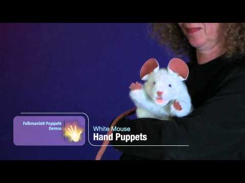 White Mouse Hand Puppet