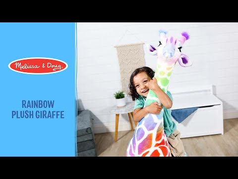 Rainbow Giraffe 48"