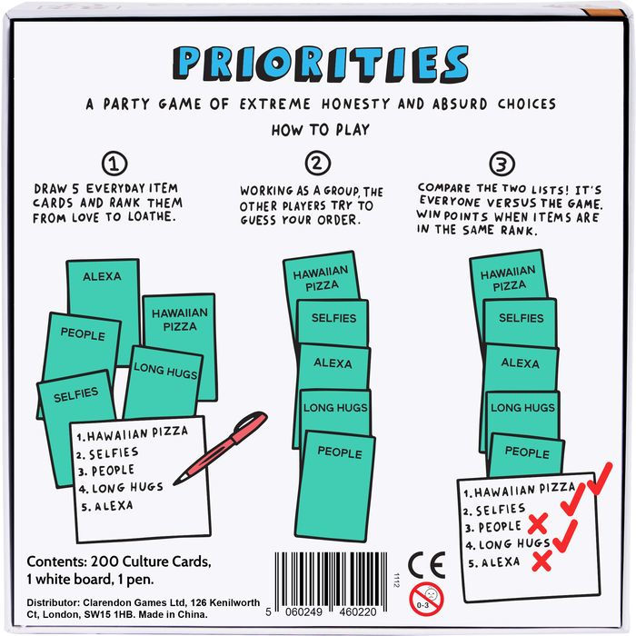 Priorities Game