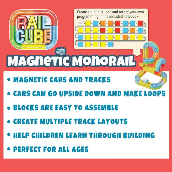 Rail Cube Magnetic Monorail Starter Set