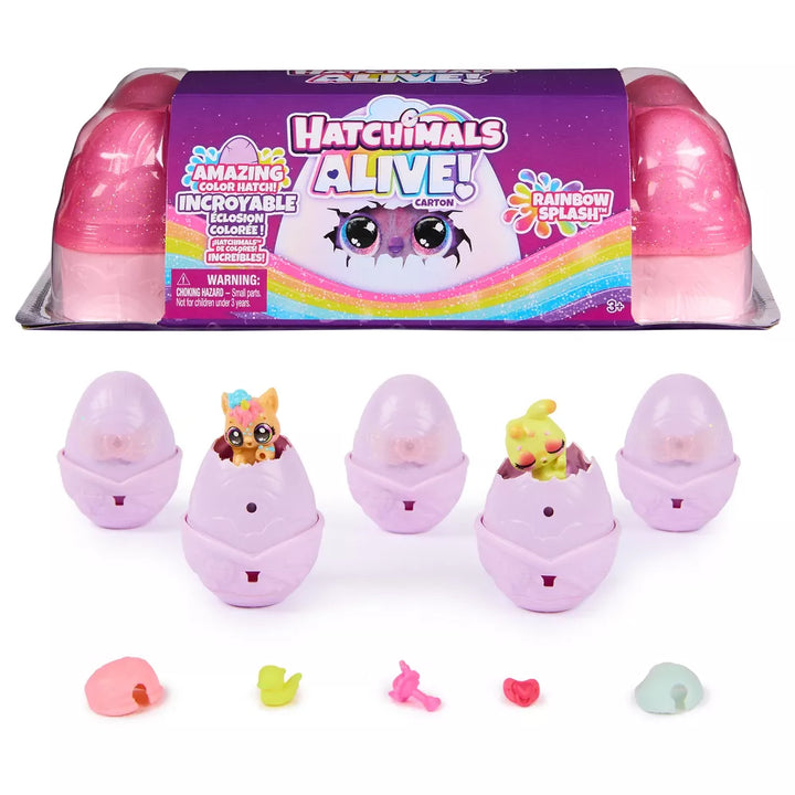 Hatchimal Rainbow Splash Egg Carton Collectibles