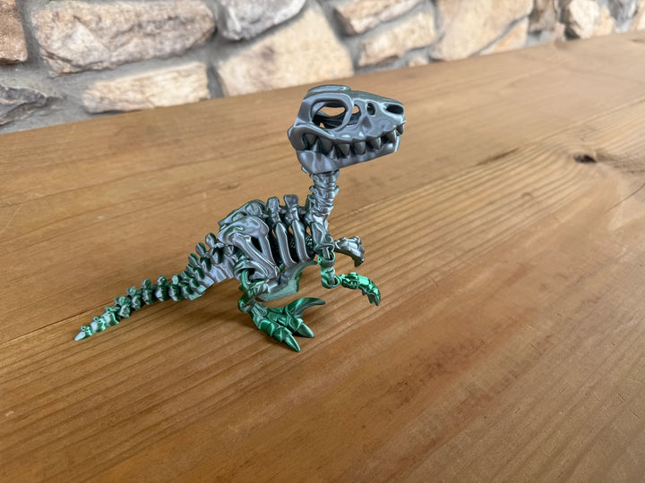 3D Flexi Velociraptor Skeleton