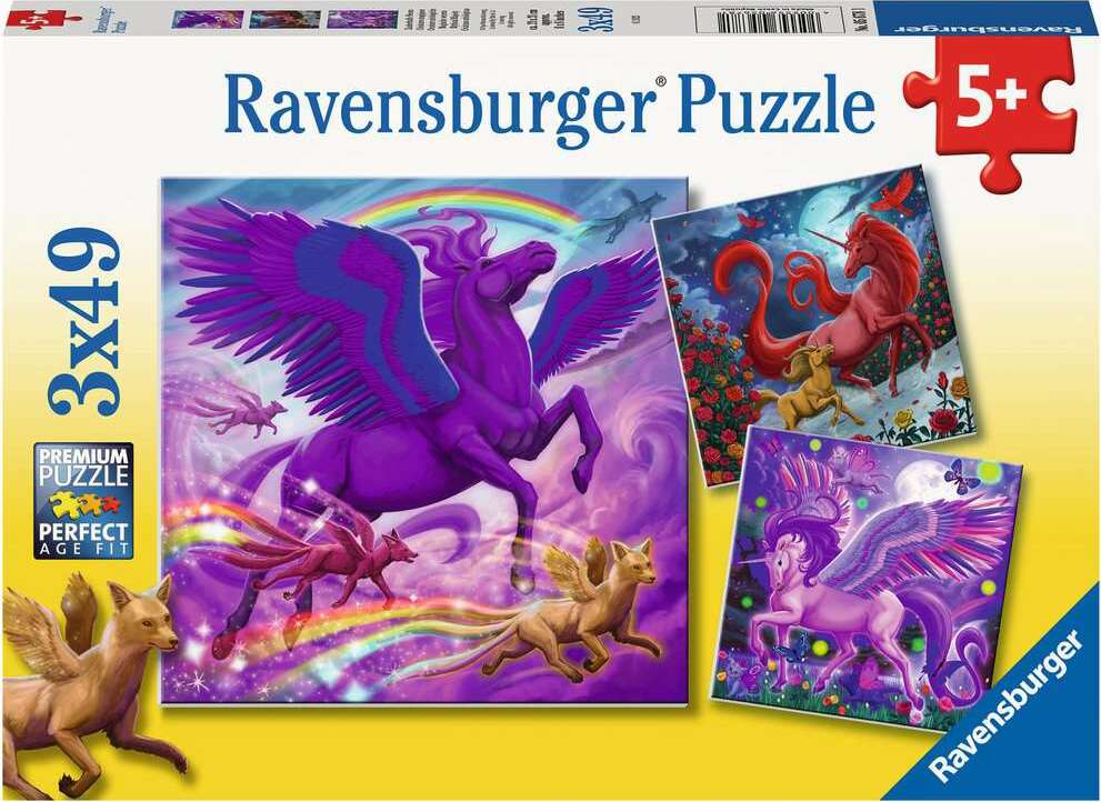 Mythical Majesty 3x49 Piece Puzzle