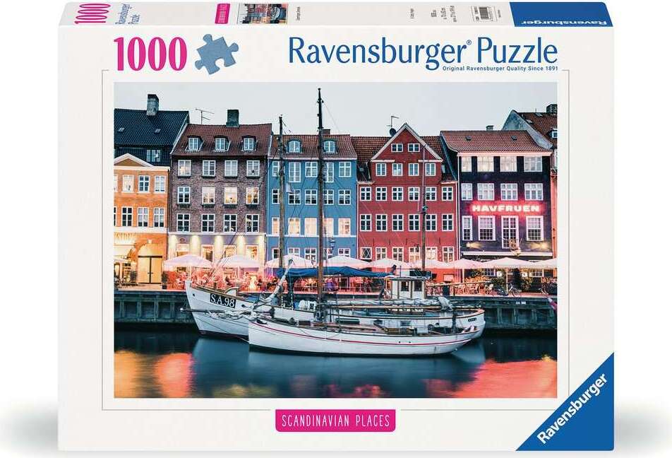 Scandinavian Places - Copenhagen, Denmark  Puzzle (1000 pc)