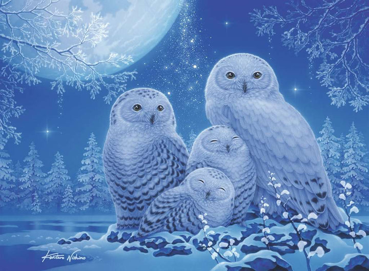 Glow in the Dark: Owls in the Moonlight Puzzle (500 pc)
