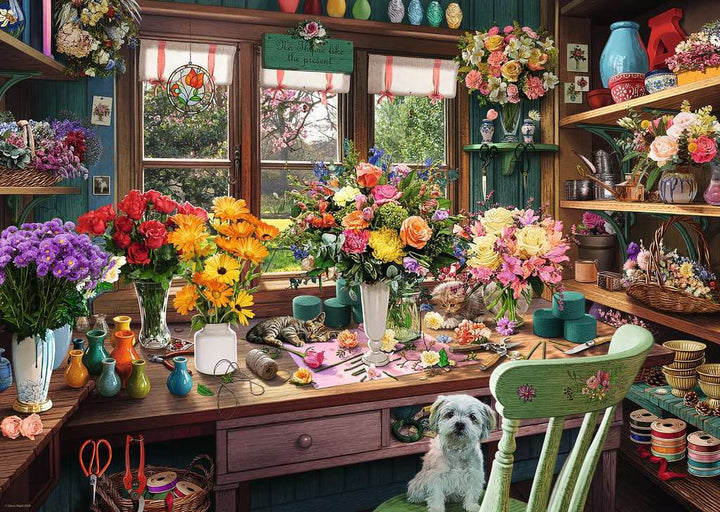 Flower Arranger's Shed 1000 Pc Puzzle