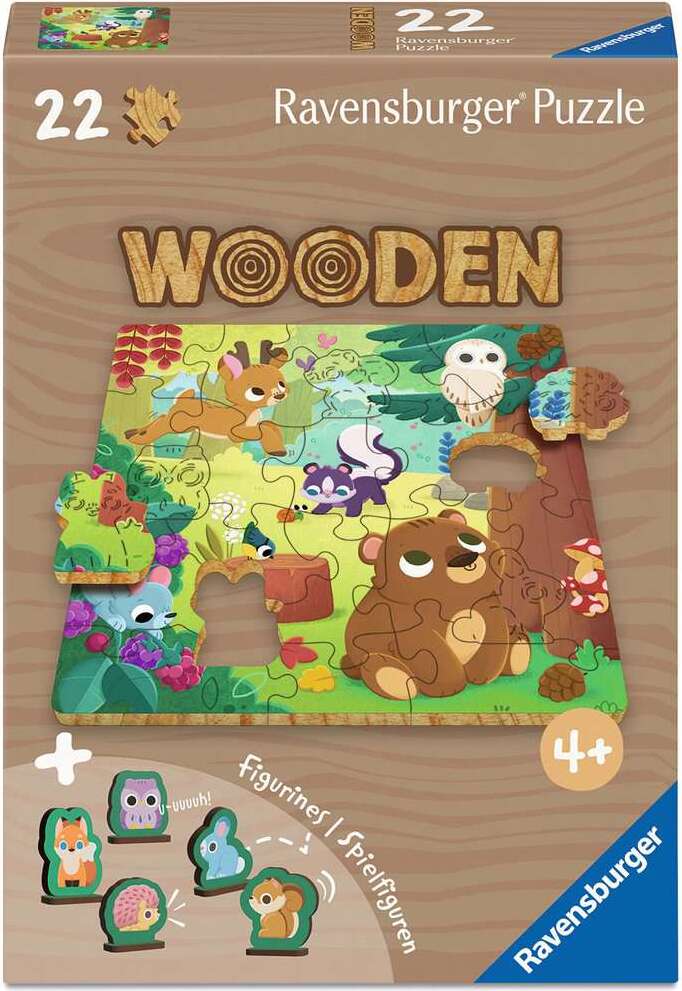 WOOD: Forest Animals 22pc