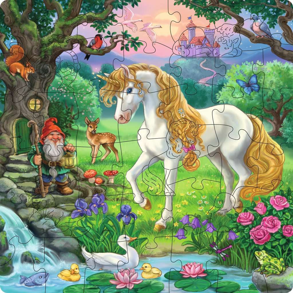 WOOD: Unicorn 44 Pc Puzzle