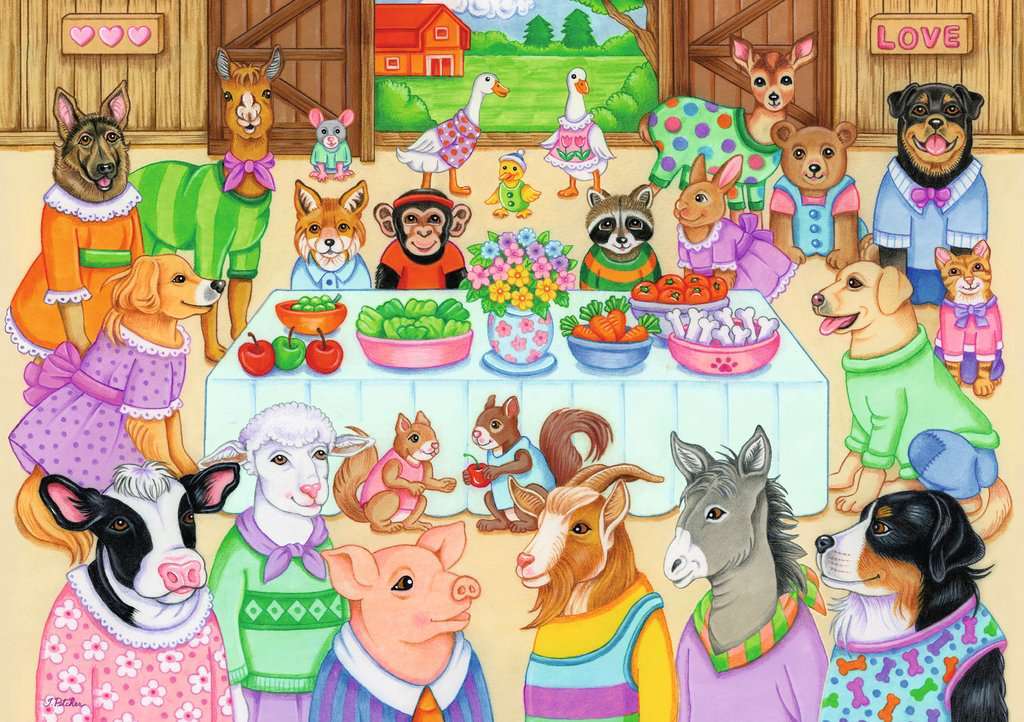 Barn Party 35 Pc Puzzle