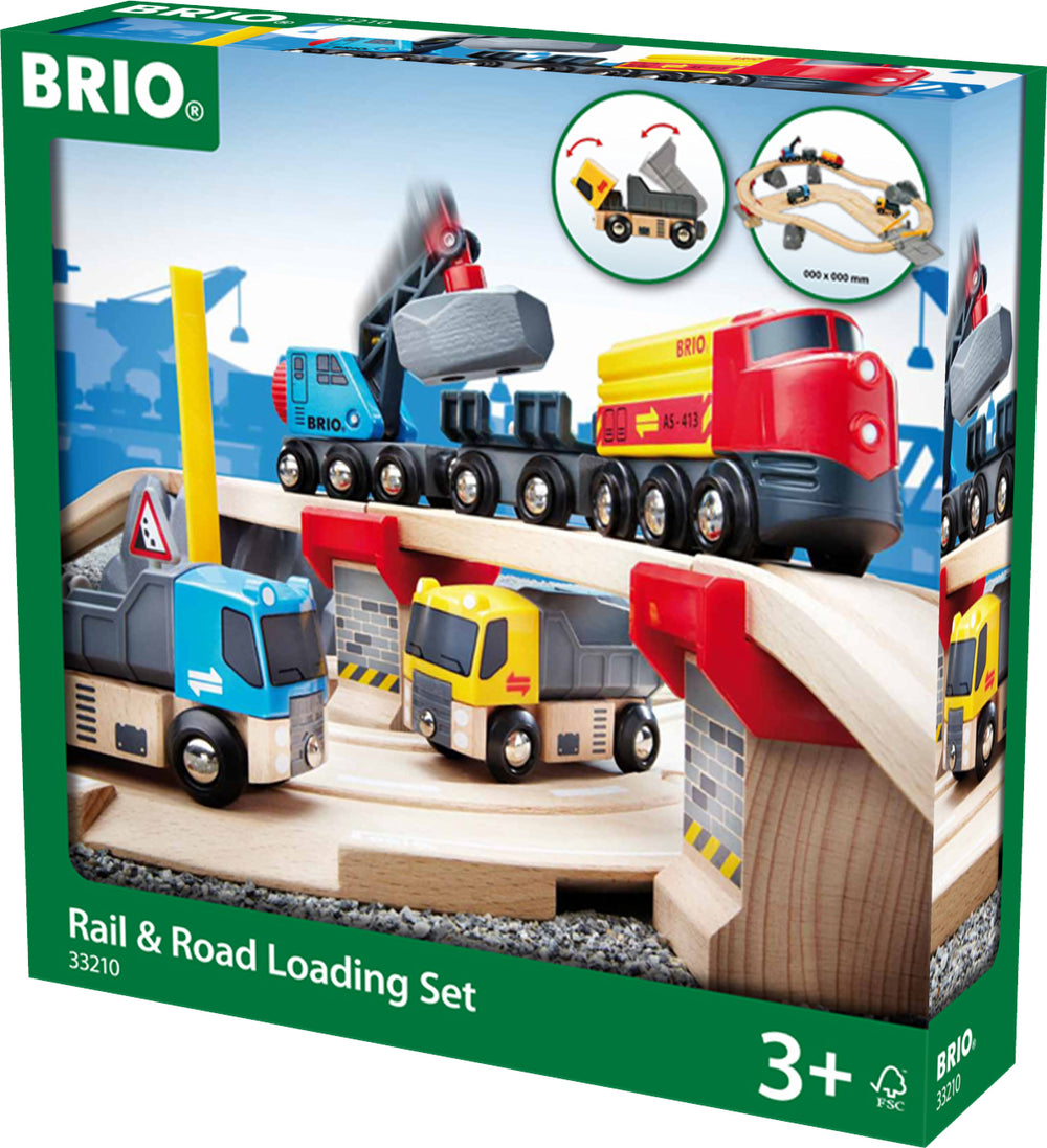 BRIO Rail & Road Loading Set