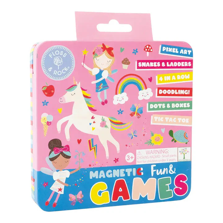 Rainbow Fairy Magnetic Games Tin
