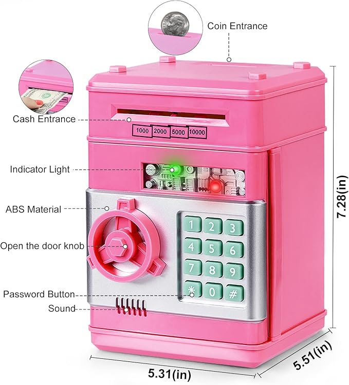 Electronic Safe Pink