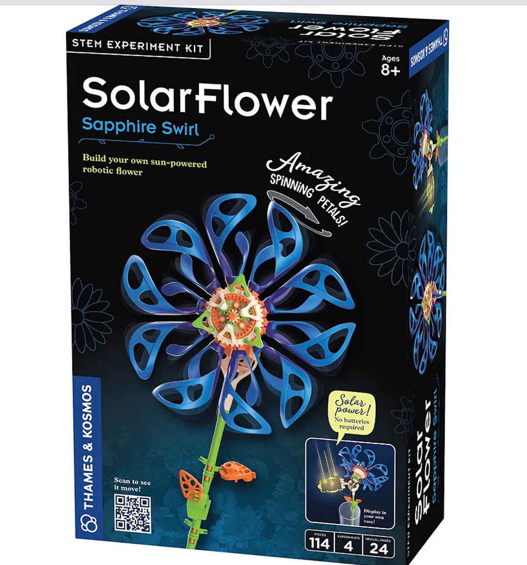 Solar Flower Sapphire Swirl
