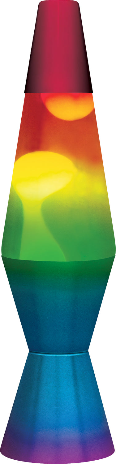11.5'' LAVA® Lamp Rainbow White/Tricolor