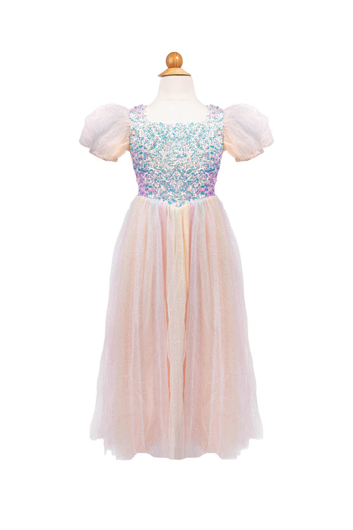 Rainbow Sherbert Sparkle Dress Size 5-6