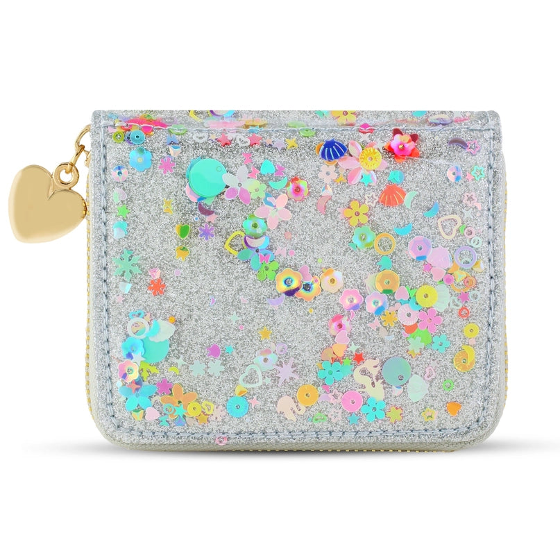 Silver Sprinkle Confetti Wallet