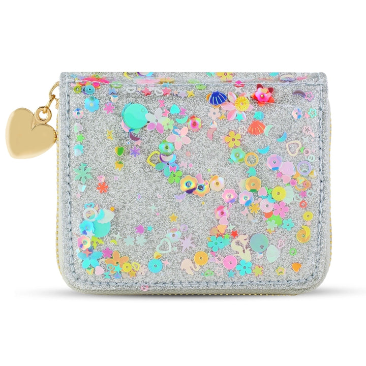 Silver Sprinkle Confetti Wallet