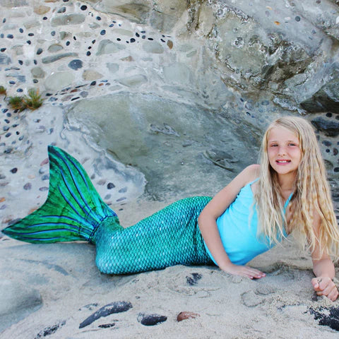 Siren Green Mermaid Tail C8/10 Child Extra-Large