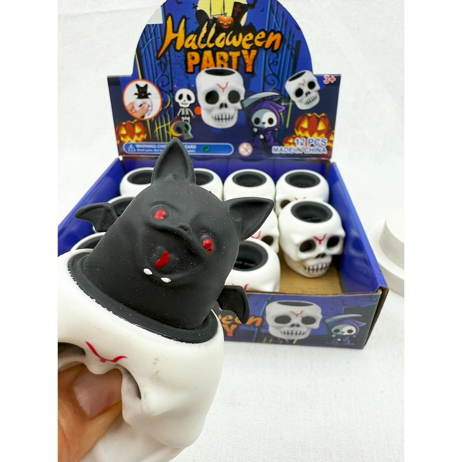 Spooky Skull Squeeze Toy Squishy Individual
