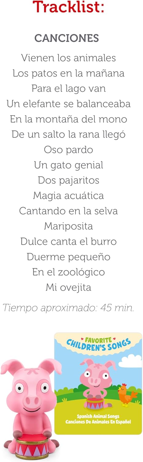 Tonie Spanish Animal Songs Figure