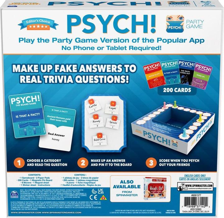 Psych! Board Game