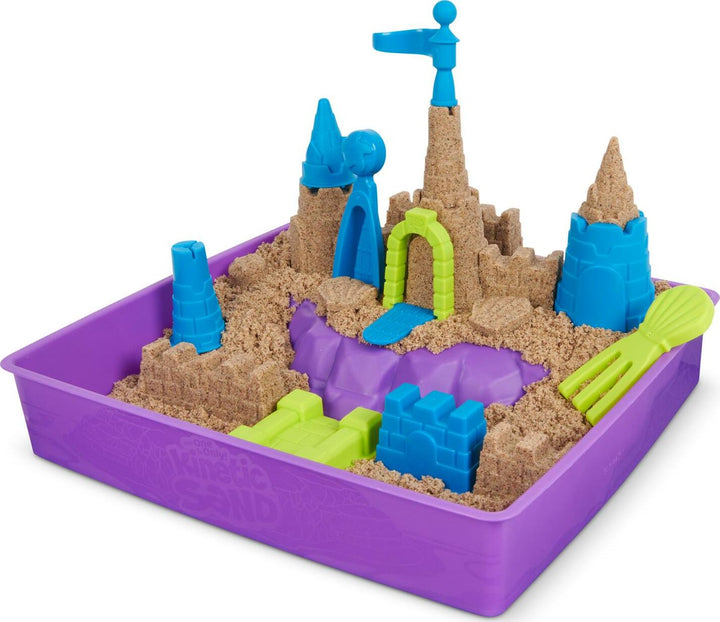 Kinetic Sand - Deluxe Beach Castle Playset with 2.5Lbs of Beach Sand