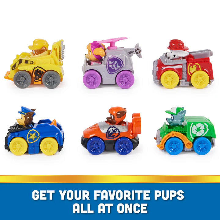 Paw Patrol Pupsquad Racers 6Pc Vehicle