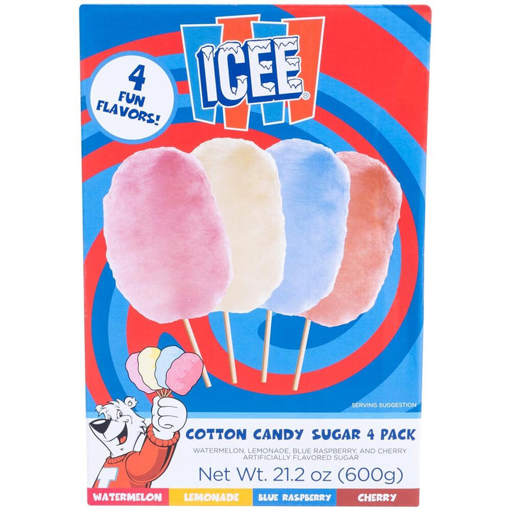 Icee Cotton Candy 4 Pack Sugars