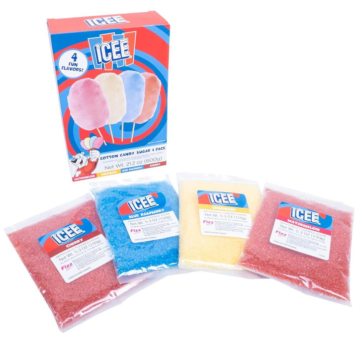 Icee Cotton Candy 4 Pack Sugars