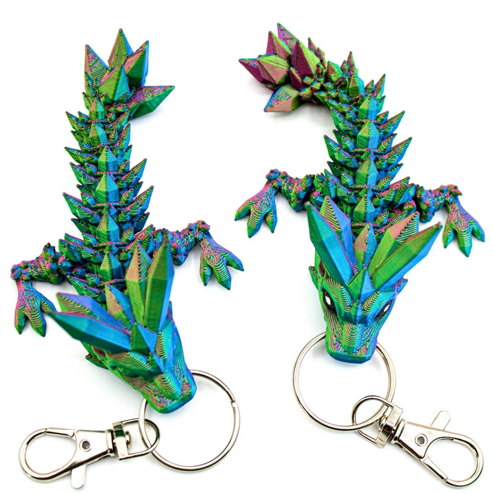 4.5In Tadling Crystal Dragon Key Chain