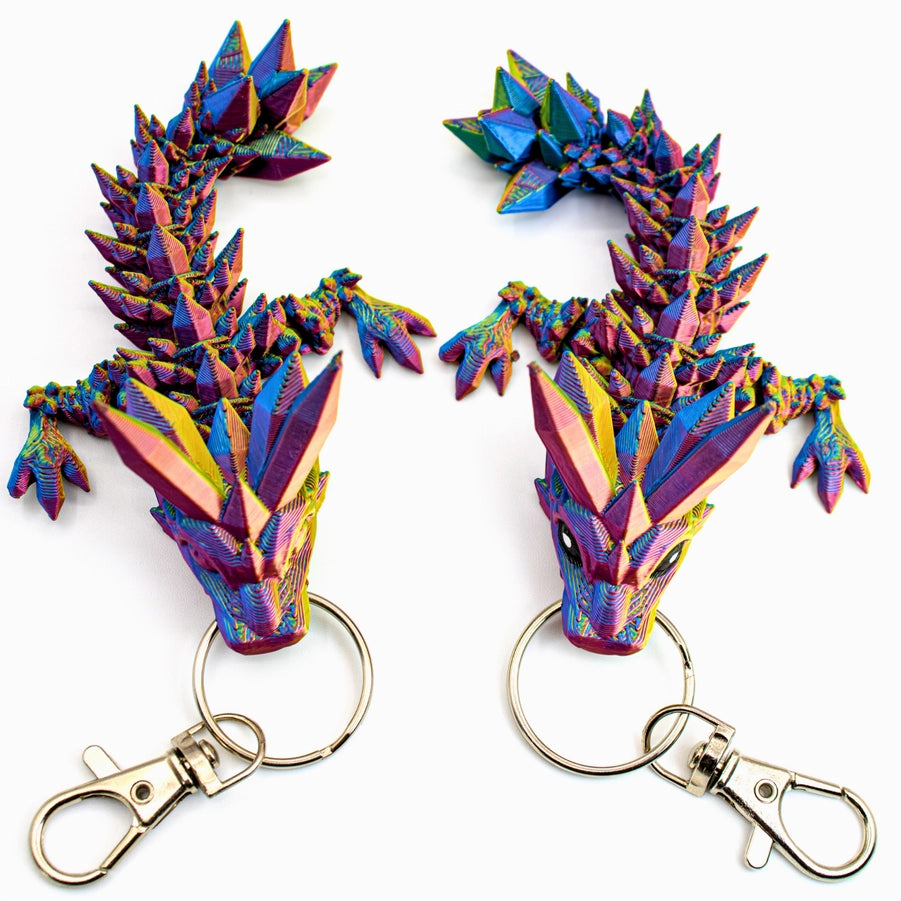 4.5In Tadling Crystal Dragon Key Chain