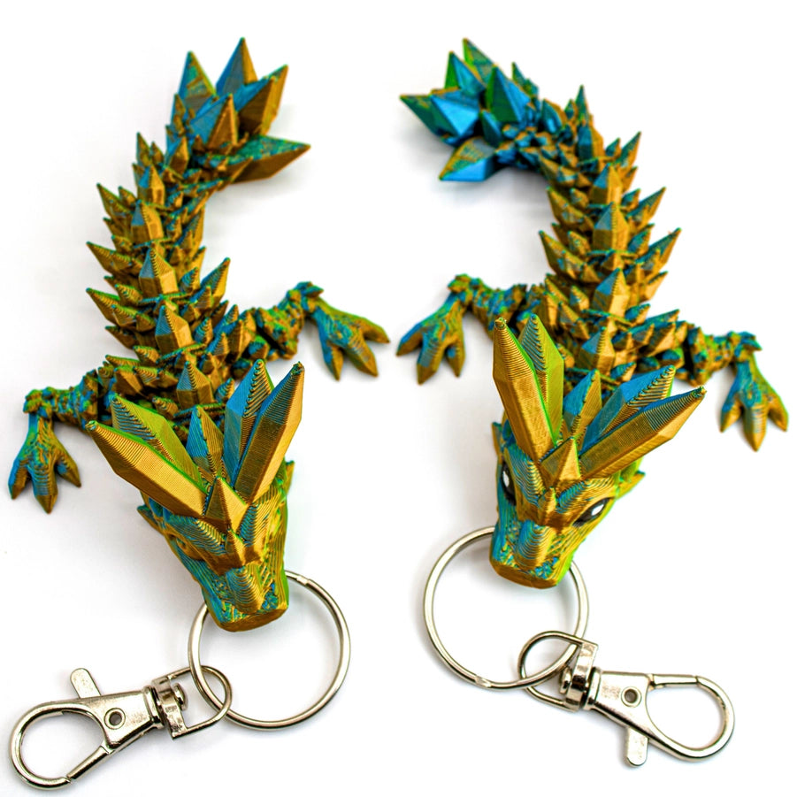 4.5In Tadling Crystal Dragon Key Chain