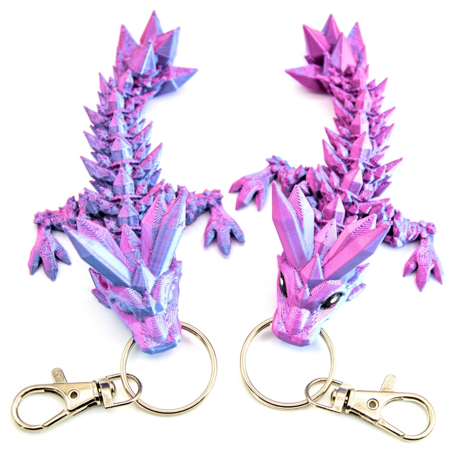 4.5In Tadling Crystal Dragon Key Chain