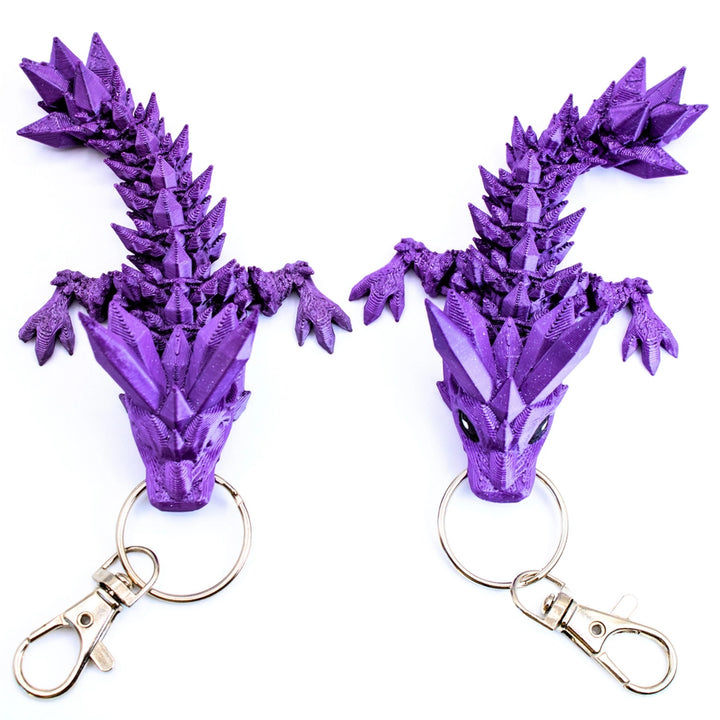 4.5In Tadling Crystal Dragon Key Chain