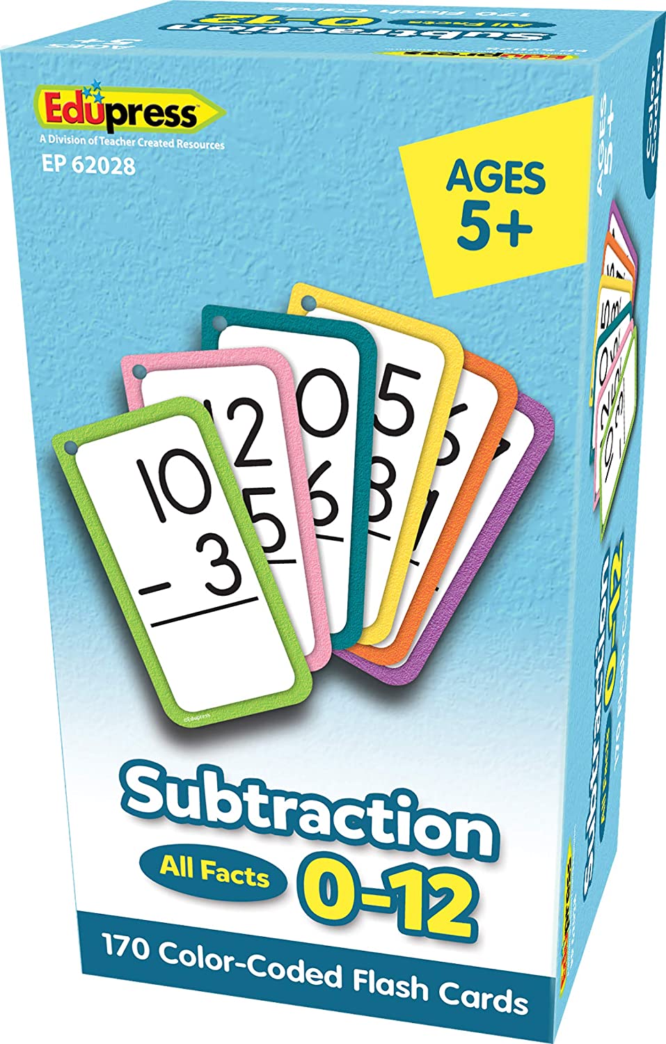 Subtraction Flash Cards - All Facts 0–12