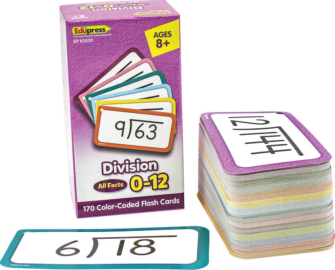 Division Flash Cards - All Facts 0–12