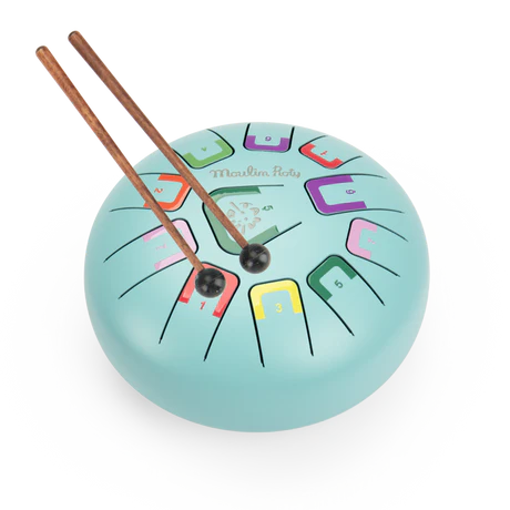 Tongue Drum Large Light Blue 8"