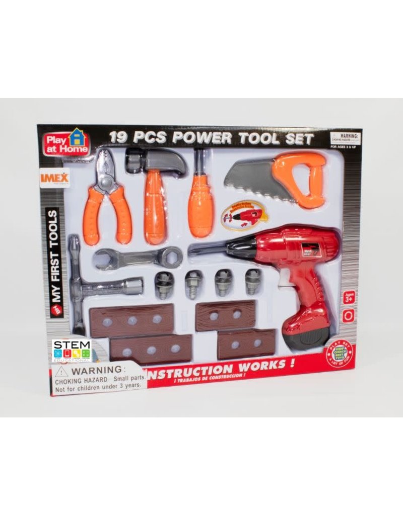 Tool Set with Battery Operated Drill