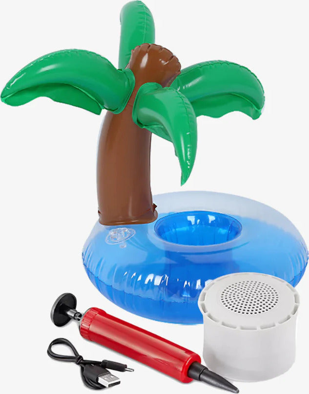 Bluetooth Floating Speaker & Cup Holder - Palm Tree