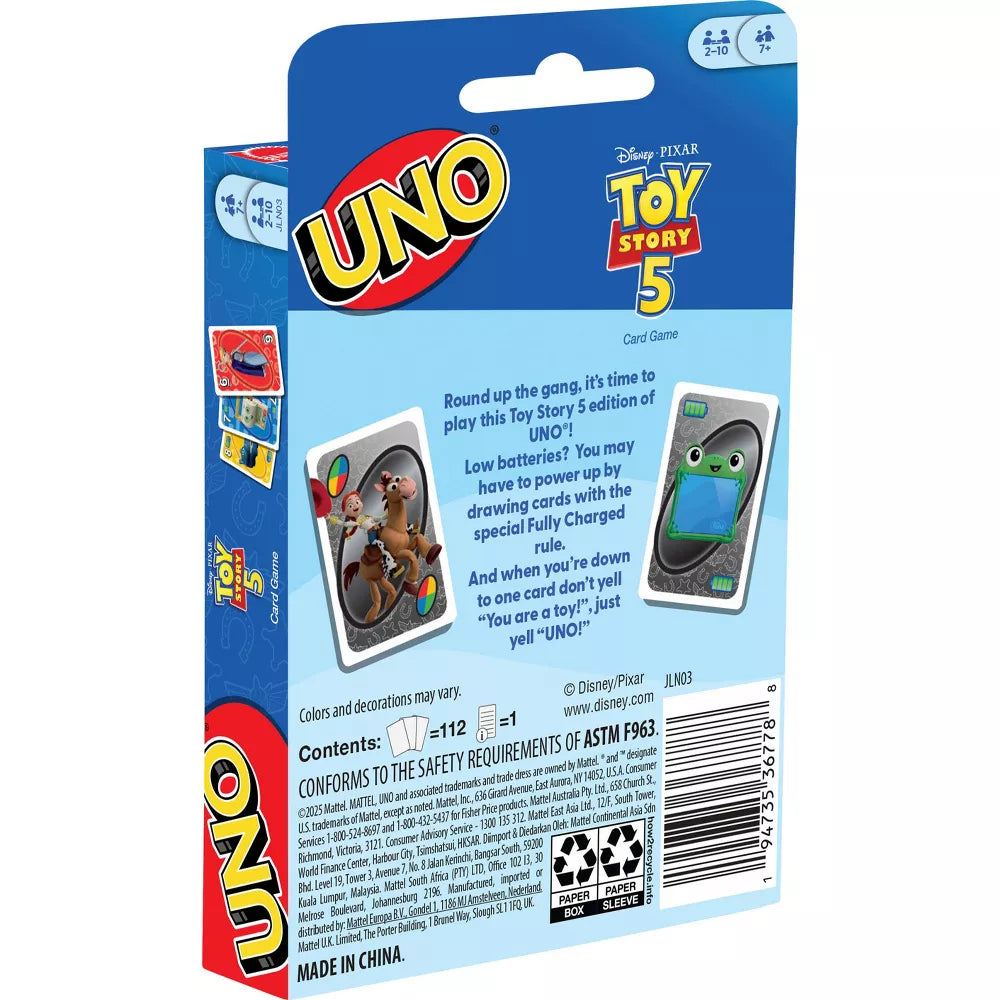 Uno Toy Story 5