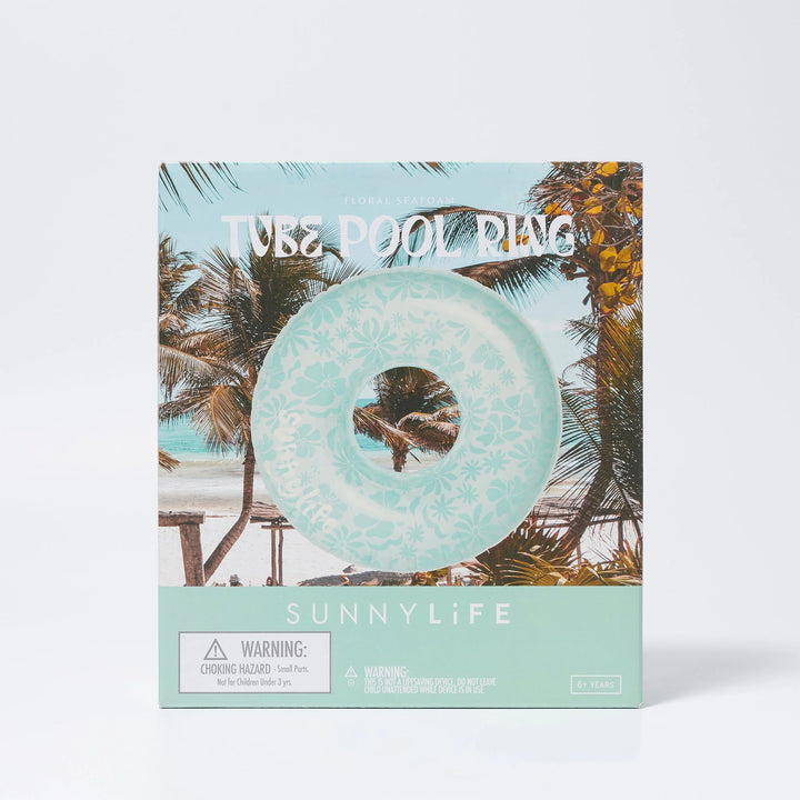 Pool Ring Floral Seafoam