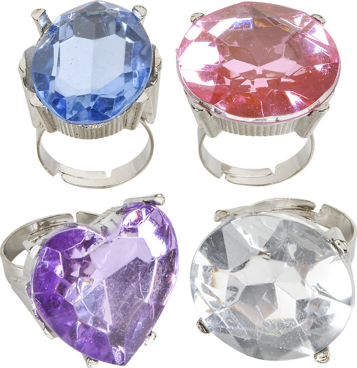 Giant Faux Diamond Ring 1"